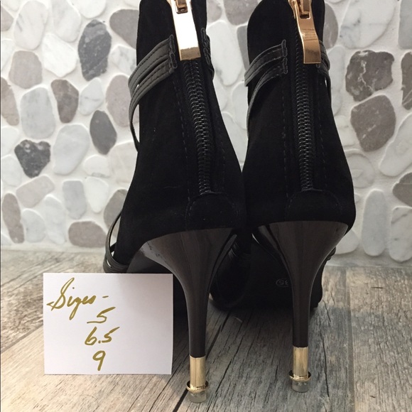 Ankle Booties - Gold Tip Heel - Picture 2 of 2